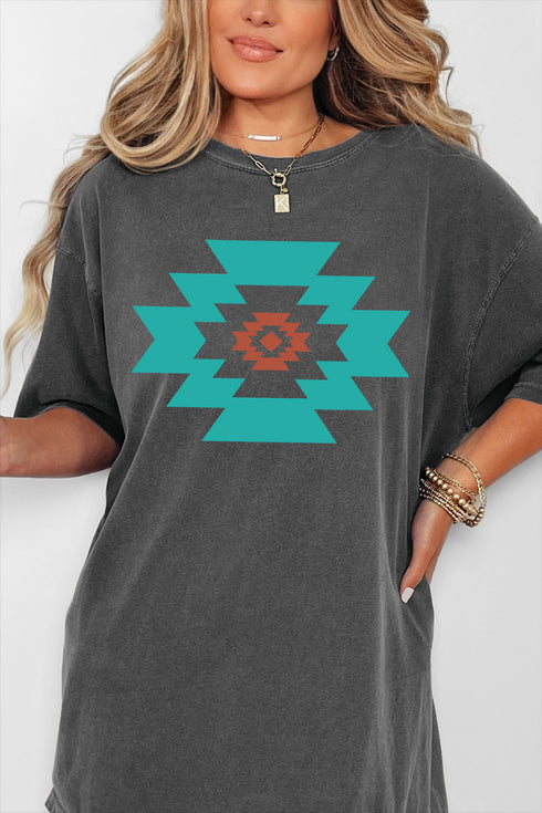 Punchy Aztec Comfort Colors Adult Ring-Spun Cotton Tee