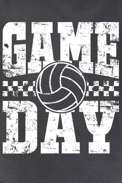 Retro Volleyball Game Day Comfort Colors Adult Ring-Spun Cotton Tee