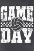 Retro Volleyball Game Day Comfort Colors Adult Ring-Spun Cotton Tee