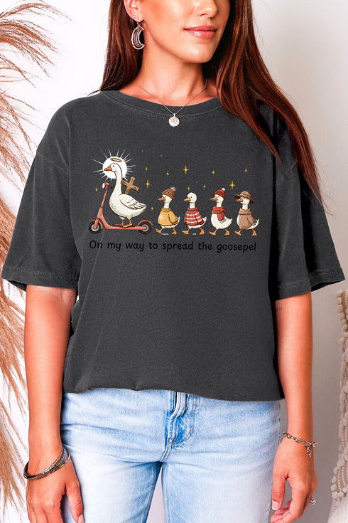 Spread The Goosepel Comfort Colors Adult Ring-Spun Cotton Tee