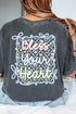 Spring Coquette Bless Your Heart Front & Back Comfort Colors Adult Ring-Spun Cotton Tee