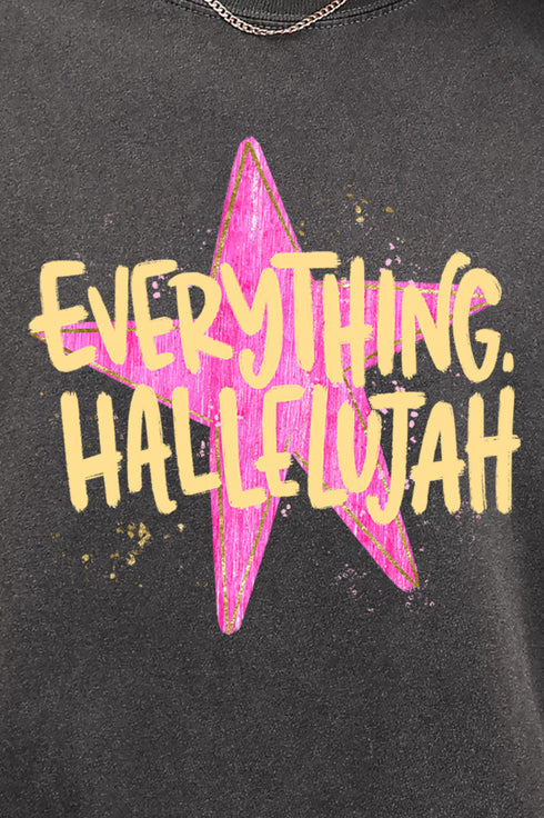 Star Everything Hallelujah Comfort Colors Adult Ring-Spun Cotton Tee