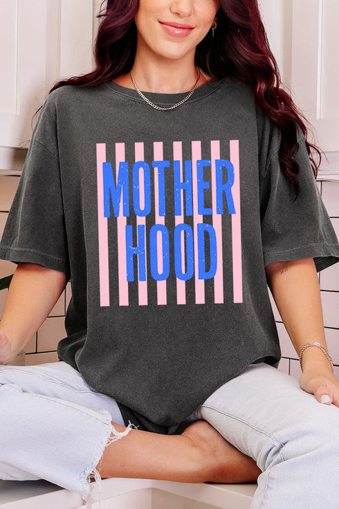 Striped Motherhood Comfort Colors Adult Ring-Spun Cotton Tee