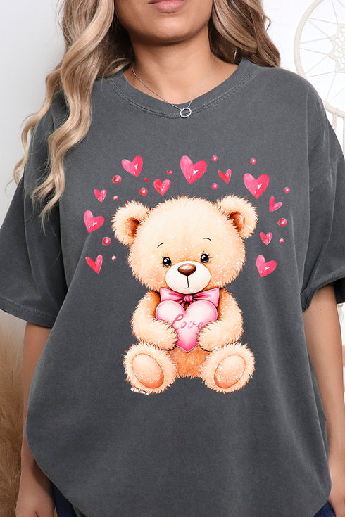 Teddy In Love Comfort Colors Adult Ring-Spun Cotton Tee