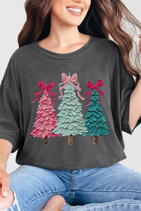 The Painted Trio Trees Comfort Colors Adult Ring-Spun Cotton Tee