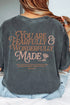 Wonderfully Made Front & Back Comfort Colors Adult Ring-Spun Cotton Tee