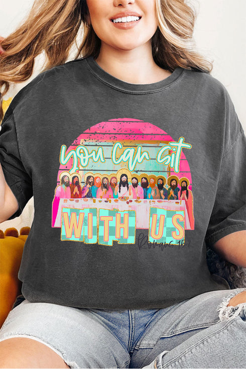You Can Sit With Us Comfort Colors Adult Ring-Spun Cotton Tee