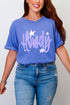 Electric Cowgirl Howdy Comfort Colors Adult Ring-Spun Cotton Tee