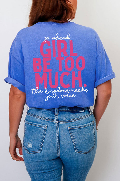 Esther Go Ahead Girl Full Front & Back Design Comfort Colors Adult Ring-Spun Cotton Tee