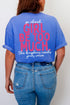 Esther Go Ahead Girl Full Front & Back Design Comfort Colors Adult Ring-Spun Cotton Tee