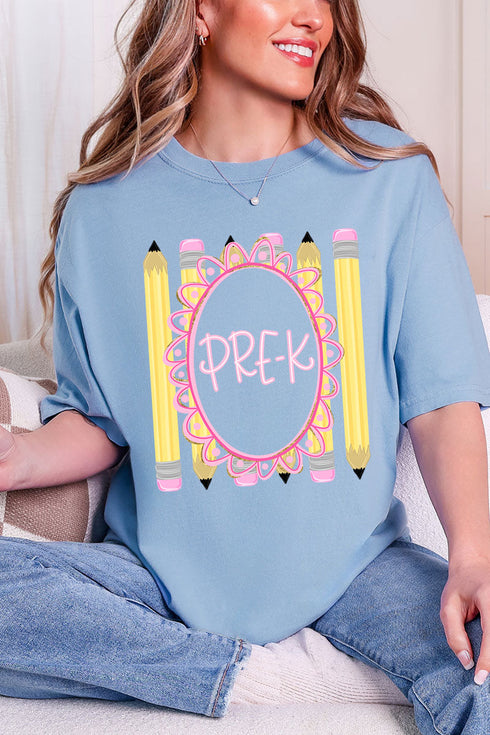 Pencil Perfect: Grade School Collection Comfort Colors Adult Ring-Spun Cotton Tee *Choose Your Grade