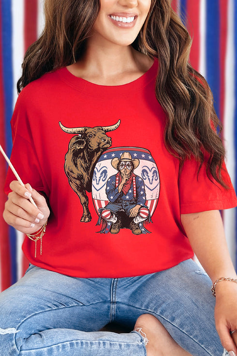 American Rodeo Clown Comfort Colors Adult Ring-Spun Cotton Tee