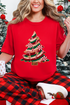 Faux Yarn Candy Cane Wishes Comfort Colors Adult Ring-Spun Cotton Tee