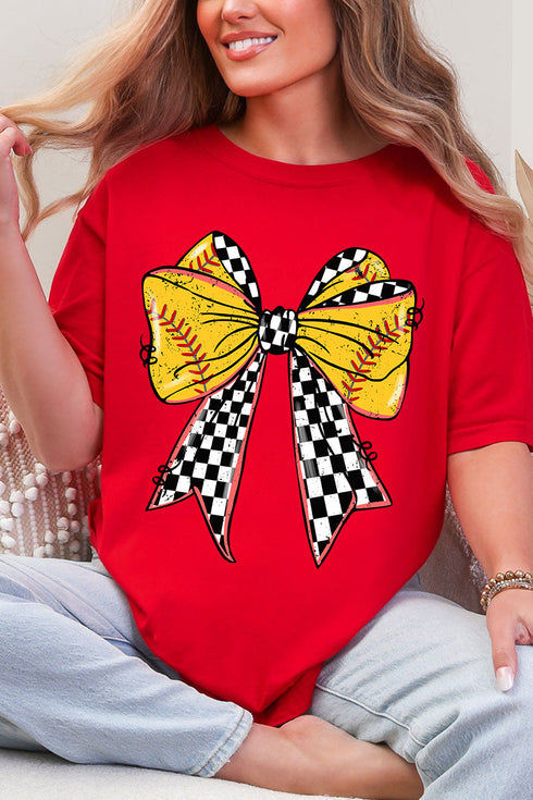Fastpitch Check Comfort Colors Adult Ring-Spun Cotton Tee