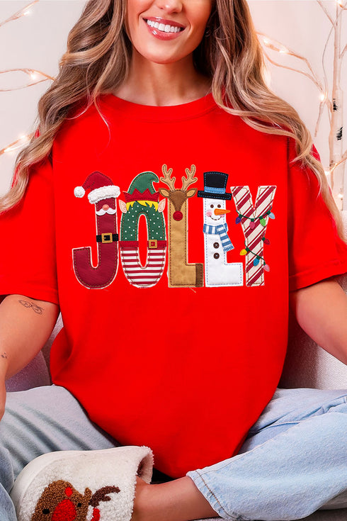 Christmas Characters Jolly Comfort Colors Adult Ring-Spun Cotton Tee