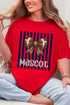 Personalized Navy Varsity Bow Comfort Colors Adult Ring-Spun Cotton Tee *Enter Mascot Name