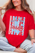 Striped Coquette Let Freedom Ring Comfort Colors Adult Ring-Spun Cotton Tee