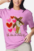 He Loves Us Hearts Comfort Colors Adult Ring-Spun Cotton Tee