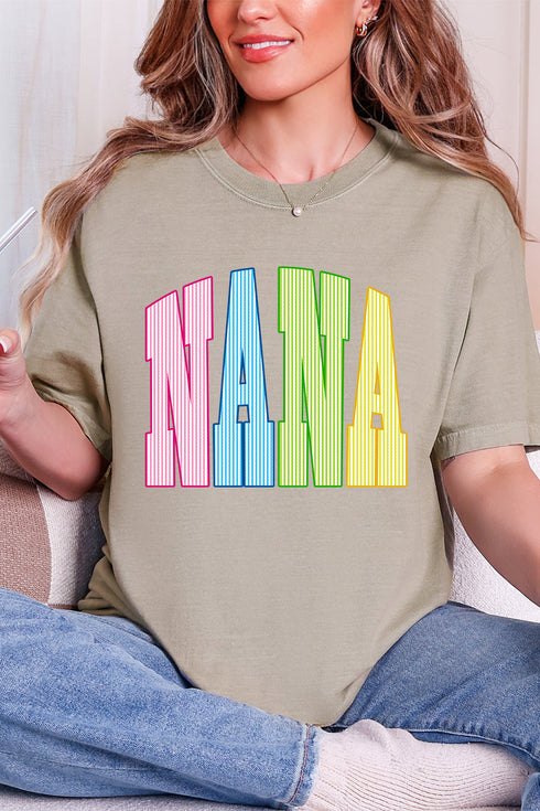 Color Me Loved Nana Comfort Colors Adult Ring-Spun Cotton Tee