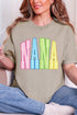 Color Me Loved Nana Comfort Colors Adult Ring-Spun Cotton Tee