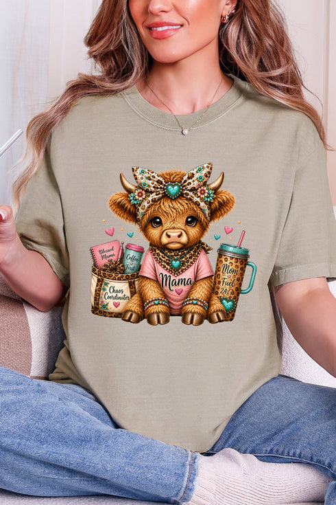 Mama Raising The Herd Comfort Colors Adult Ring-Spun Cotton Tee