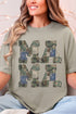 Patchwork Camo Mama Comfort Colors Adult Ring-Spun Cotton Tee