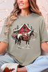 Snowy Stable Christmas Comfort Colors Adult Ring-Spun Cotton Tee