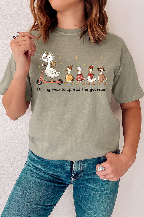 Spread The Goosepel Comfort Colors Adult Ring-Spun Cotton Tee