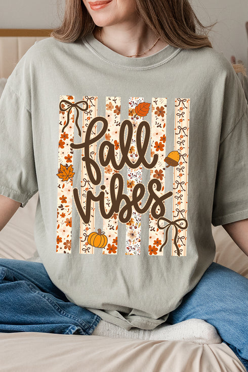 Cozy Coquette Fall Vibes Comfort Colors Adult Ring-Spun Cotton Tee