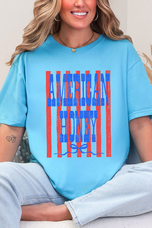 Blue American Honey Energy Comfort Colors Adult Ring-Spun Cotton Tee