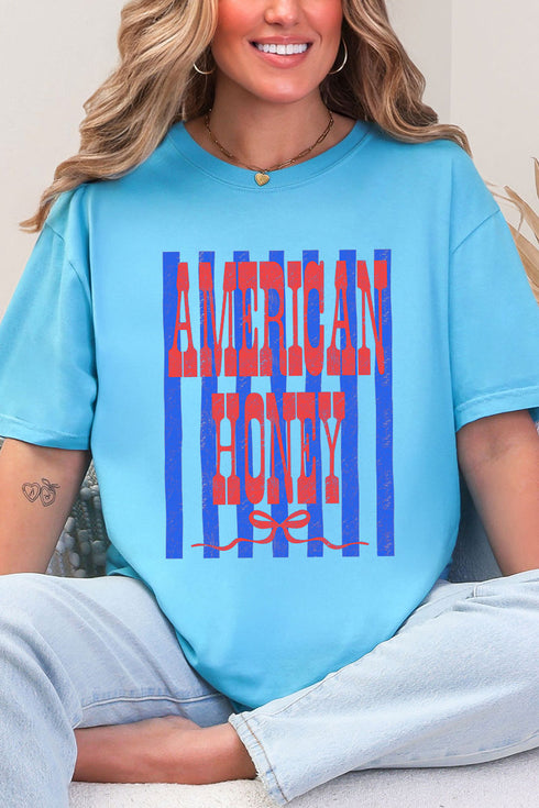 Red American Honey Energy Comfort Colors Adult Ring-Spun Cotton Tee