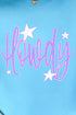 Electric Cowgirl Howdy Comfort Colors Adult Ring-Spun Cotton Tee