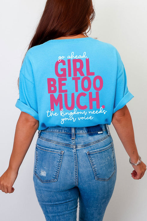 Esther Go Ahead Girl Full Front & Back Design Comfort Colors Adult Ring-Spun Cotton Tee