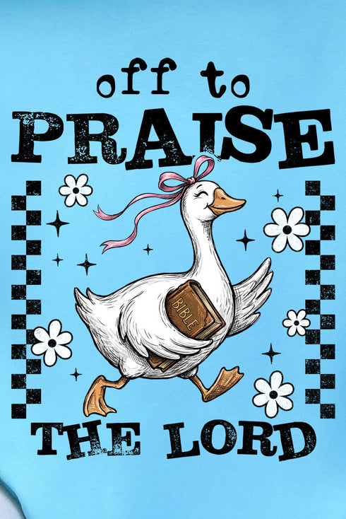 Off To Praise The Lord Comfort Colors Adult Ring-Spun Cotton Tee