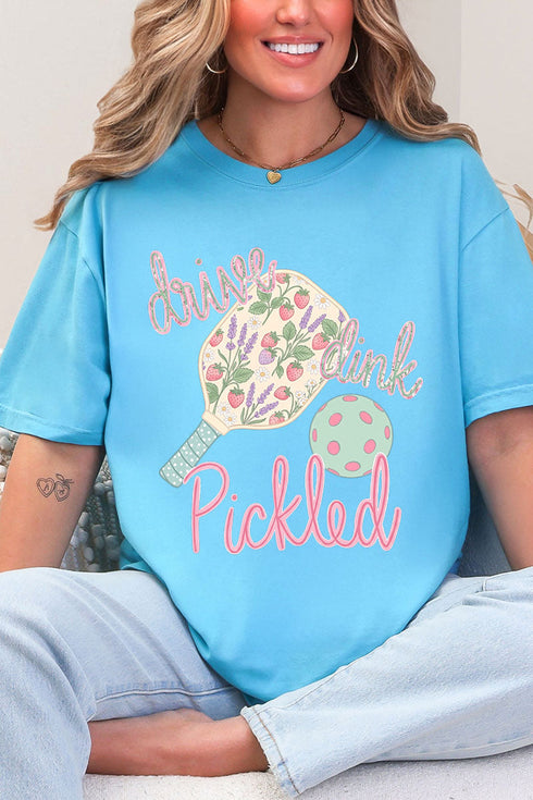 Pretty Drive Dink Pickled Pink Comfort Colors Adult Ring-Spun Cotton Tee