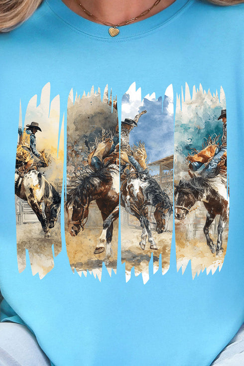 Retro Rodeo Rebel Comfort Colors Adult Ring-Spun Cotton Tee