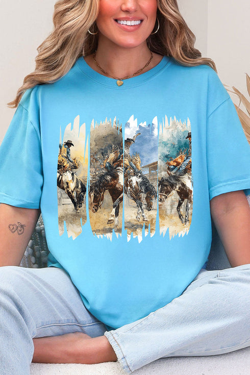 Retro Rodeo Rebel Comfort Colors Adult Ring-Spun Cotton Tee