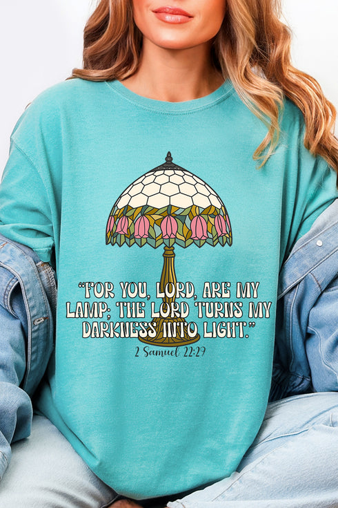 For You, Lord, Are My Lamp Comfort Colors Adult Ring-Spun Cotton Tee