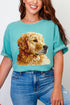 Faux Yarn Golden Retriever Comfort Colors Adult Ring-Spun Cotton Tee