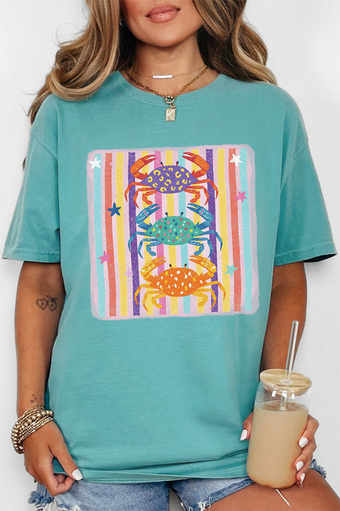 Hot Crab Summer Comfort Colors Adult Ring-Spun Cotton Tee