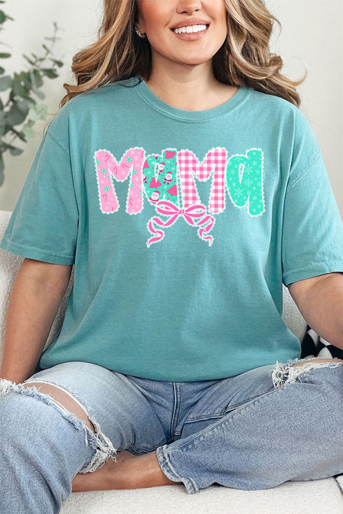 Pink And Preppy Christmas Custom Name Comfort Colors Adult Ring-Spun Cotton Tee *Personalize Your Name