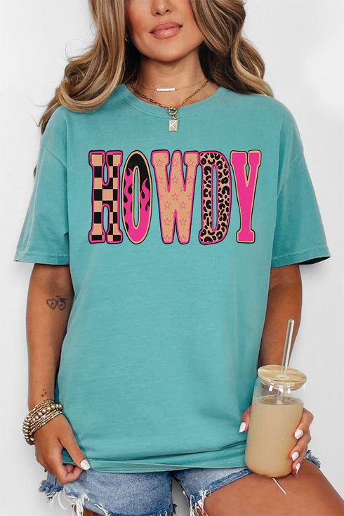 Pink Heat Howdy Comfort Colors Adult Ring-Spun Cotton Tee