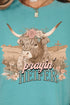 Prayin' Heifer Comfort Colors Adult Ring-Spun Cotton Tee