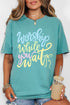 Worship While You Wait Comfort Colors Adult Ring-Spun Cotton Tee