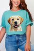 Faux Yarn Yellow Labrador Retriever Comfort Colors Adult Ring-Spun Cotton Tee