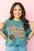 Football Season Doodle Comfort Colors Adult Ring-Spun Cotton Tee