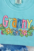 Spring Floral Granny Comfort Colors Adult Ring-Spun Cotton Tee