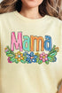Spring Floral Mama Comfort Colors Adult Ring-Spun Cotton Tee