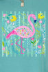 Flamingo Coastal Garden Comfort Colors Adult Ring-Spun Cotton Tee