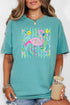 Flamingo Coastal Garden Comfort Colors Adult Ring-Spun Cotton Tee